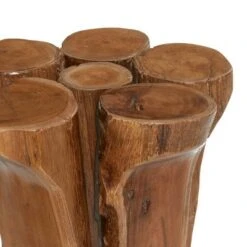 Olivia & May Rustic Teak Wood Stool Brown - Olivia & May -Ottomans Official Shop unnamed file 436