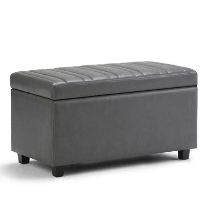 Callum Storage Ottoman Bench - Wyndenhall Slate 10 Callum Storage Ottoman Bench - Wyndenhall Slate - Image 8