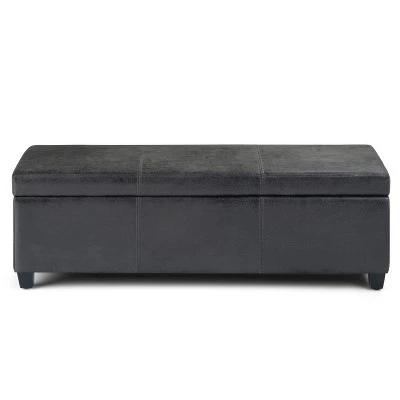 48" Franklin Storage Ottoman Bench - WyndenHall Chocolate Brown 5 48" Franklin Storage Ottoman Bench - WyndenHall Chocolate Brown - Image 3