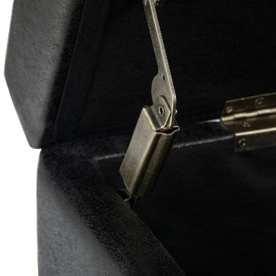 48" Franklin Storage Ottoman Bench - WyndenHall Chocolate Brown 6 48" Franklin Storage Ottoman Bench - WyndenHall Chocolate Brown - Image 4