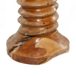 Olivia & May Rustic Carved Teak Wood Stool Brown - Olivia & May 9 Olivia & May Rustic Carved Teak Wood Stool Brown - Olivia & May -Ottomans Official Shop unnamed file 444