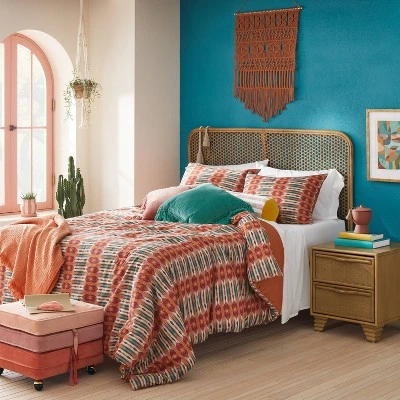 Opalhouse Designed With Jungalow Marin Stackable Pouf with Casters - Opalhouse™ designed with Jungalow™ Rust/blush Gradient 3 Opalhouse Designed With Jungalow Marin Stackable Pouf with Casters - Opalhouse™ designed with Jungalow™ Rust/blush Gradient