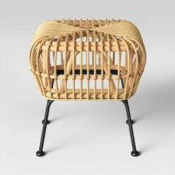 Rhea Small Rattan Ottoman - Assembly Required - Opalhouse™ -Ottomans Official Shop unnamed file 4478