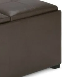 Franklin Square Coffee Table Storage Ottoman - WyndenHall Chocolate Brown -Ottomans Official Shop unnamed file 4494