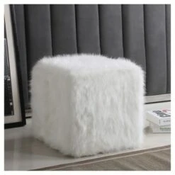 Faux Fur Pouf - HomePop Pink 18 Faux Fur Pouf - HomePop Pink -Ottomans Official Shop unnamed file 4513