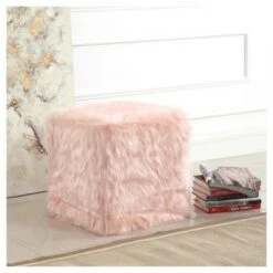 Faux Fur Pouf - HomePop Pink 19 Faux Fur Pouf - HomePop Pink -Ottomans Official Shop unnamed file 4514