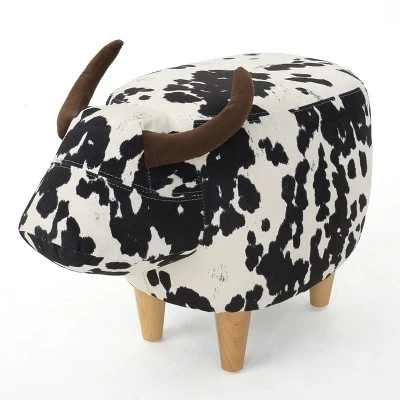 Bessie Cow Ottoman - Christopher Knight Home Brown 6 Bessie Cow Ottoman - Christopher Knight Home Brown - Image 4