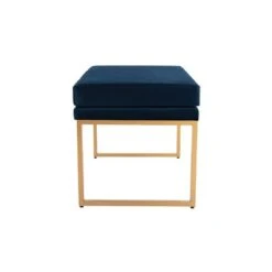 30.5" Decorative Pillowtop Ottoman - WOVENBYRD Blue Velvet -Ottomans Official Shop unnamed file 4558