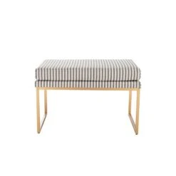 30.5" Decorative Pillowtop Ottoman - WOVENBYRD Blue Velvet -Ottomans Official Shop unnamed file 4562