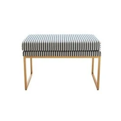 30.5" Decorative Pillowtop Ottoman - WOVENBYRD Blue Velvet -Ottomans Official Shop unnamed file 4564