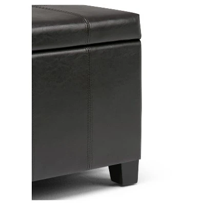 36" Lancaster Storage Ottoman Bench - WyndenHall Satin Cream 5 36" Lancaster Storage Ottoman Bench - WyndenHall Satin Cream - Image 3