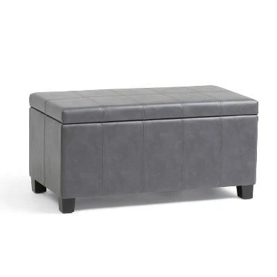 36" Lancaster Storage Ottoman Bench - WyndenHall Satin Cream 11 36" Lancaster Storage Ottoman Bench - WyndenHall Satin Cream - Image 9