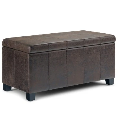 36" Lancaster Storage Ottoman Bench - WyndenHall Satin Cream 15 36" Lancaster Storage Ottoman Bench - WyndenHall Satin Cream - Image 13
