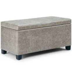 36" Lancaster Storage Ottoman Bench - WyndenHall Satin Cream 32 36" Lancaster Storage Ottoman Bench - WyndenHall Satin Cream -Ottomans Official Shop unnamed file 4580