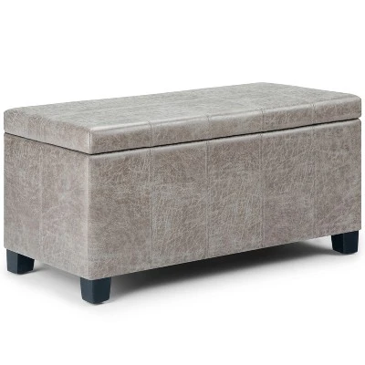 36" Lancaster Storage Ottoman Bench - WyndenHall Satin Cream 16 36" Lancaster Storage Ottoman Bench - WyndenHall Satin Cream - Image 14