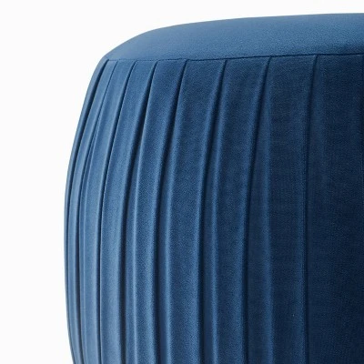 Adore Decor Jolie Pleated Ottoman - Adore Décor Pink 3 Adore Decor Jolie Pleated Ottoman - Adore Décor Pink