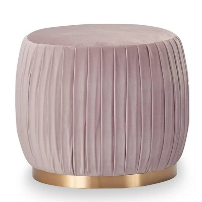 Adore Decor Jolie Pleated Ottoman - Adore Décor Pink 9 Adore Decor Jolie Pleated Ottoman - Adore Décor Pink - Image 7