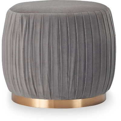 Adore Decor Jolie Pleated Ottoman - Adore Décor Pink 11 Adore Decor Jolie Pleated Ottoman - Adore Décor Pink - Image 9