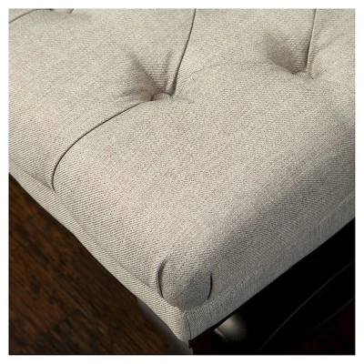 Scarlette Tufted Ottoman Bench - Christopher Knight Home Navy 4 Scarlette Tufted Ottoman Bench - Christopher Knight Home Navy - Image 2