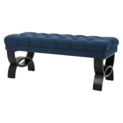 Scarlette Tufted Ottoman Bench - Christopher Knight Home Navy 13 Scarlette Tufted Ottoman Bench - Christopher Knight Home Navy -Ottomans Official Shop unnamed file 4606