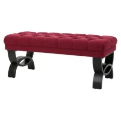 Scarlette Tufted Ottoman Bench - Christopher Knight Home Navy 14 Scarlette Tufted Ottoman Bench - Christopher Knight Home Navy -Ottomans Official Shop unnamed file 4607