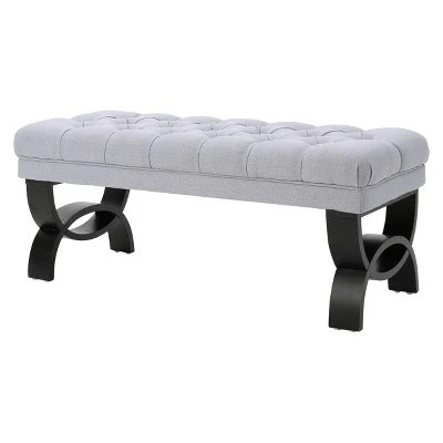 Scarlette Tufted Ottoman Bench - Christopher Knight Home Navy 9 Scarlette Tufted Ottoman Bench - Christopher Knight Home Navy - Image 7