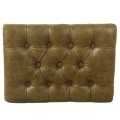 Small Decorative Ottoman Faux Leather Brown - HomePop -Ottomans Official Shop unnamed file 4632