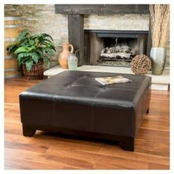 Darlington Bonded Leather Ottoman Espresso - Christopher Knight Home -Ottomans Official Shop unnamed file 4665