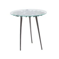 Modern Aluminum Accent Table - Olivia & May Black -Ottomans Official Shop unnamed file 468