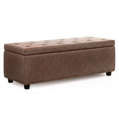 48" Springfield Storage Ottoman - Wyndenhall Natural Linen Look Fabric 16 48" Springfield Storage Ottoman - Wyndenhall Natural Linen Look Fabric - Image 14