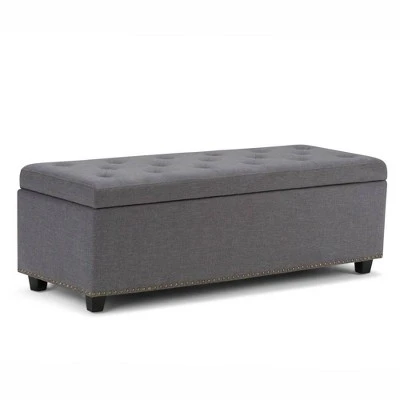 48" Springfield Storage Ottoman - Wyndenhall Natural Linen Look Fabric 18 48" Springfield Storage Ottoman - Wyndenhall Natural Linen Look Fabric - Image 16
