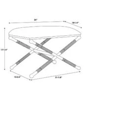 Logue Campaign Ottoman Black - Linon -Ottomans Official Shop unnamed file 4707