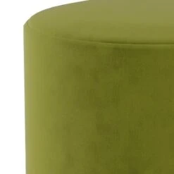 Round Ottoman in Velvet - Project 62™ Burnt Orange