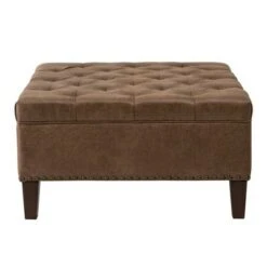 Madison Park Tufted Square Cocktail Ottoman Brown -Ottomans Official Shop unnamed file 4751