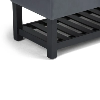 44" Wyatt Storage Ottoman Bench - WyndenHall Chocolate Brown 8 44" Wyatt Storage Ottoman Bench - WyndenHall Chocolate Brown - Image 6