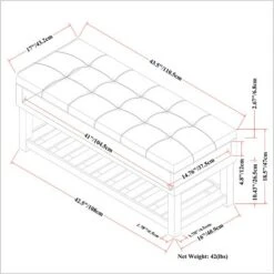 44" Wyatt Storage Ottoman Bench - WyndenHall Chocolate Brown 23 44" Wyatt Storage Ottoman Bench - WyndenHall Chocolate Brown -Ottomans Official Shop unnamed file 4763