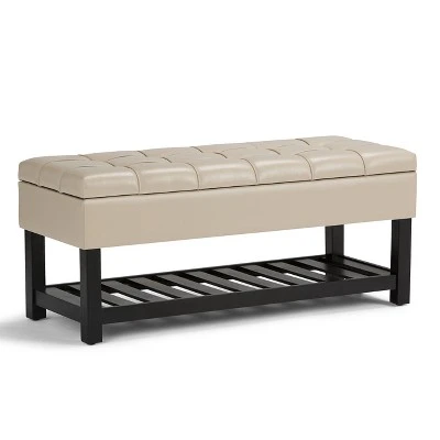 44" Wyatt Storage Ottoman Bench - WyndenHall Chocolate Brown 11 44" Wyatt Storage Ottoman Bench - WyndenHall Chocolate Brown - Image 9