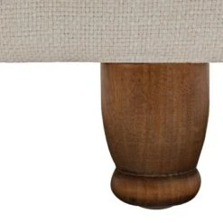 eLuxury Round Storage Ottoman