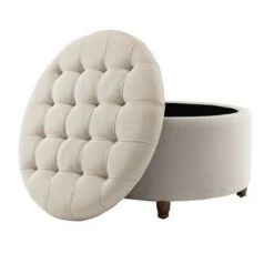 eLuxury Round Storage Ottoman -Ottomans Official Shop unnamed file 4776
