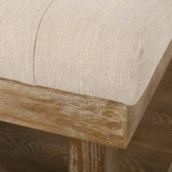 Mineola Contemporary Upholstered Rectangular Ottoman - Christopher Knight Home Cognac Brown/weathered -Ottomans Official Shop unnamed file 4804