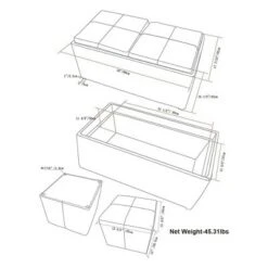 35" Franklin Storage Ottoman - WyndenHall Midnight Black -Ottomans Official Shop unnamed file 4815