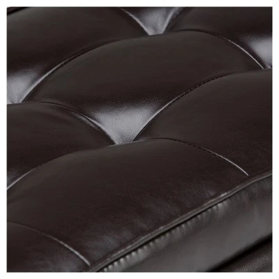 Essex Storage Ottoman Bench with Open Bottom - WyndenHall Chocolate Brown 5 Essex Storage Ottoman Bench with Open Bottom - WyndenHall Chocolate Brown - Image 3