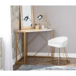 Canary Vanity Metal Velvet Barstool - LumiSource Gold/blue -Ottomans Official Shop unnamed file 490