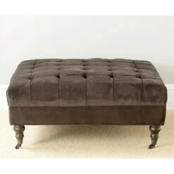 Clark Tufted Cocktail Ottoman - Safavieh