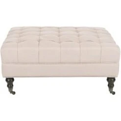 Clark Tufted Cocktail Ottoman - Safavieh -Ottomans Official Shop unnamed file 4956