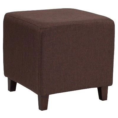 Flash Furniture Ascalon Taut Upholstered Cube Ottoman Pouf 3 Flash Furniture Ascalon Taut Upholstered Cube Ottoman Pouf