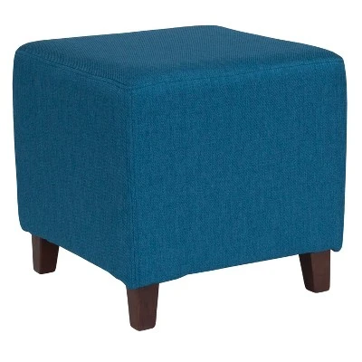 Flash Furniture Ascalon Taut Upholstered Cube Ottoman Pouf 4 Flash Furniture Ascalon Taut Upholstered Cube Ottoman Pouf - Image 2