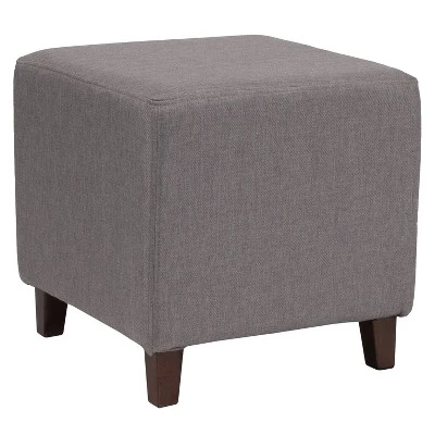 Flash Furniture Ascalon Taut Upholstered Cube Ottoman Pouf 5 Flash Furniture Ascalon Taut Upholstered Cube Ottoman Pouf - Image 3