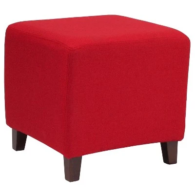 Flash Furniture Ascalon Taut Upholstered Cube Ottoman Pouf 7 Flash Furniture Ascalon Taut Upholstered Cube Ottoman Pouf - Image 5