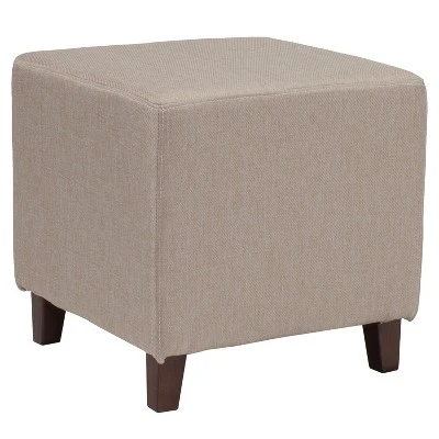 Flash Furniture Ascalon Taut Upholstered Cube Ottoman Pouf 9 Flash Furniture Ascalon Taut Upholstered Cube Ottoman Pouf - Image 7